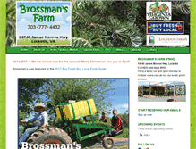 Tablet Screenshot of brossmansfarm.com